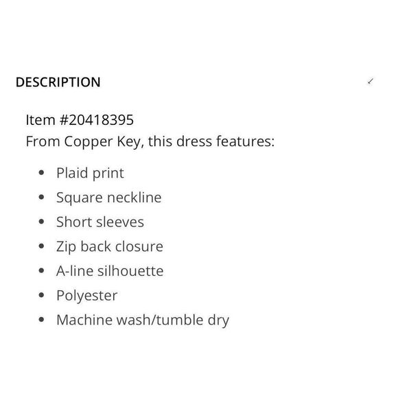 NWT COPPER KEY Dress XL Red Plaid Short Mini Tiered Babydoll Valentine’s Day New - Picture 4 of 6